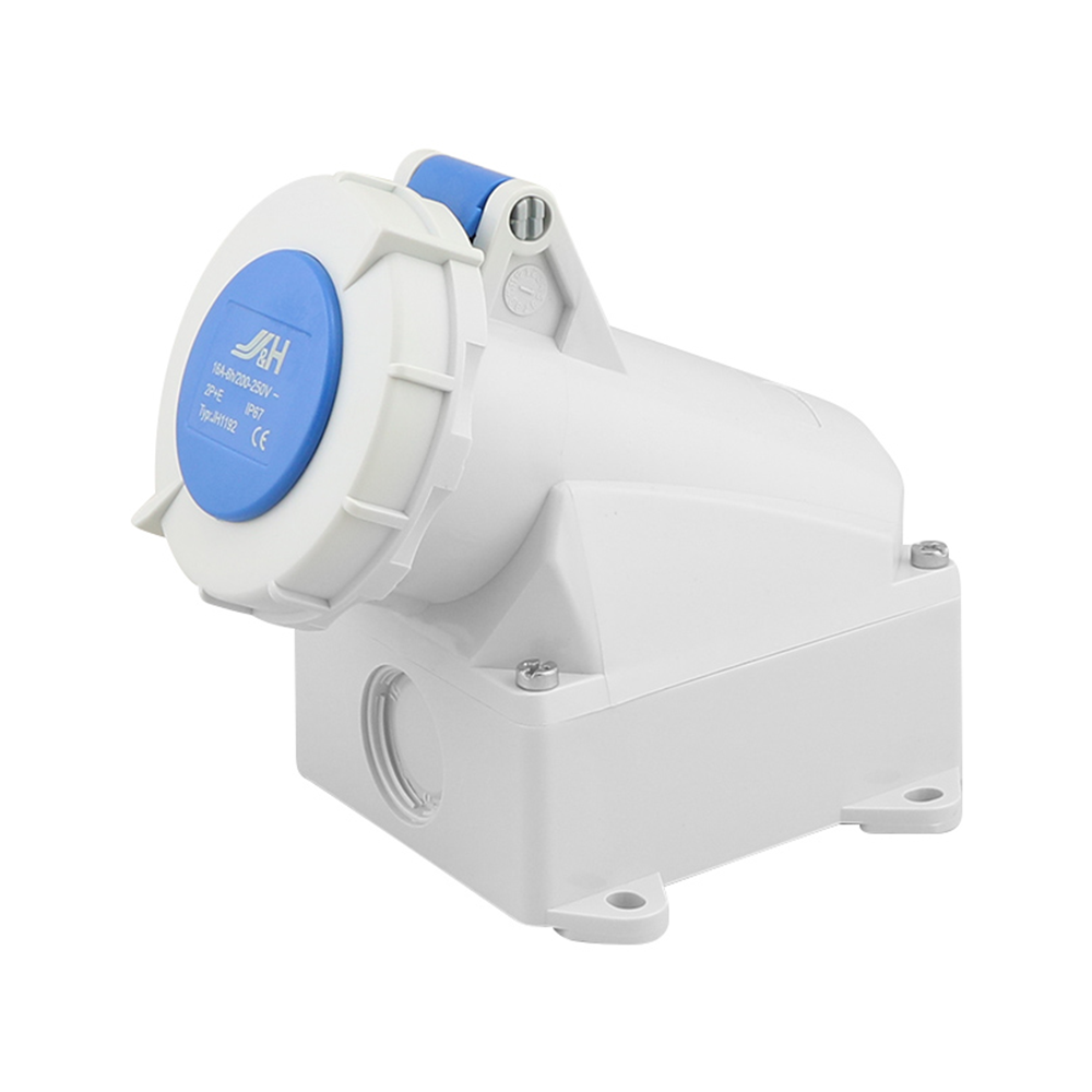 Female caravan connector for 230V 16A power