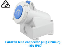 Thumbnail for Caravan Lead Connector Female 16 Amps IP67
