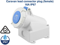Thumbnail for Waterproof caravan power connector female socket