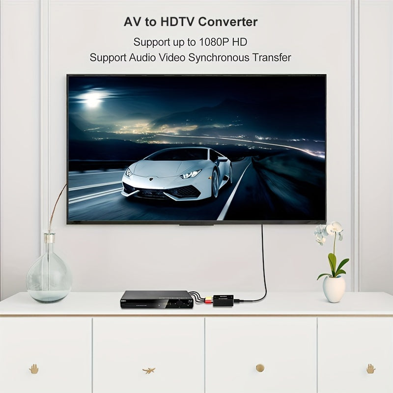 AV to HDMI Converter - RCA to HDMI Adapter