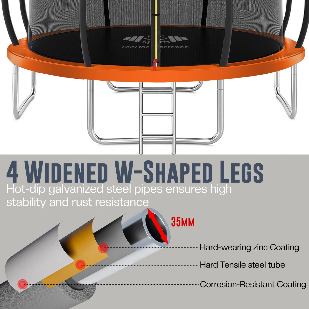 10FT Trampoline Kids Outdoor Trampolines