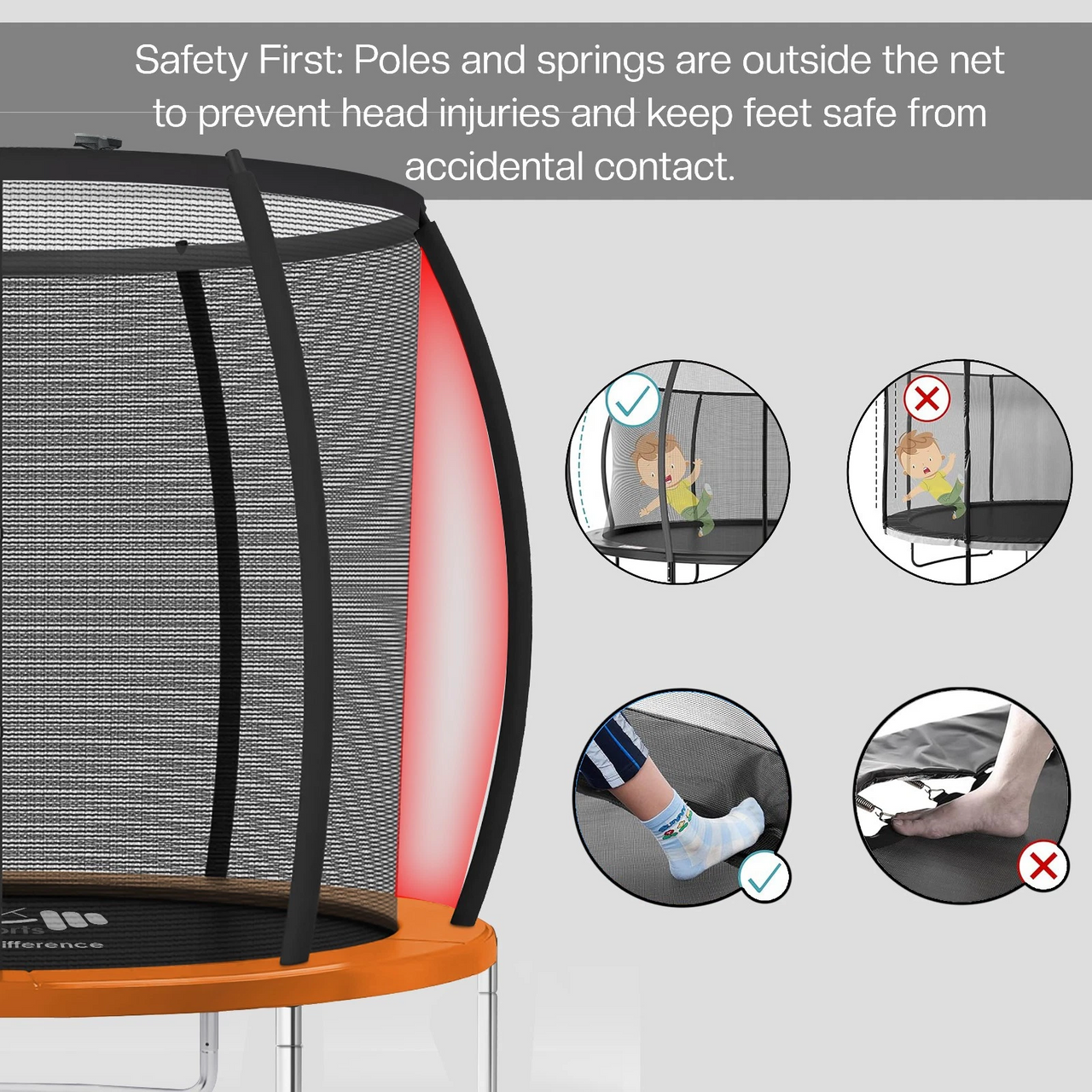 10FT Trampoline Kids Outdoor Trampolines
