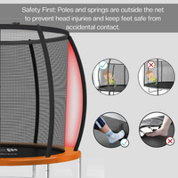 Thumbnail for 10FT Trampoline Kids Outdoor Trampolines