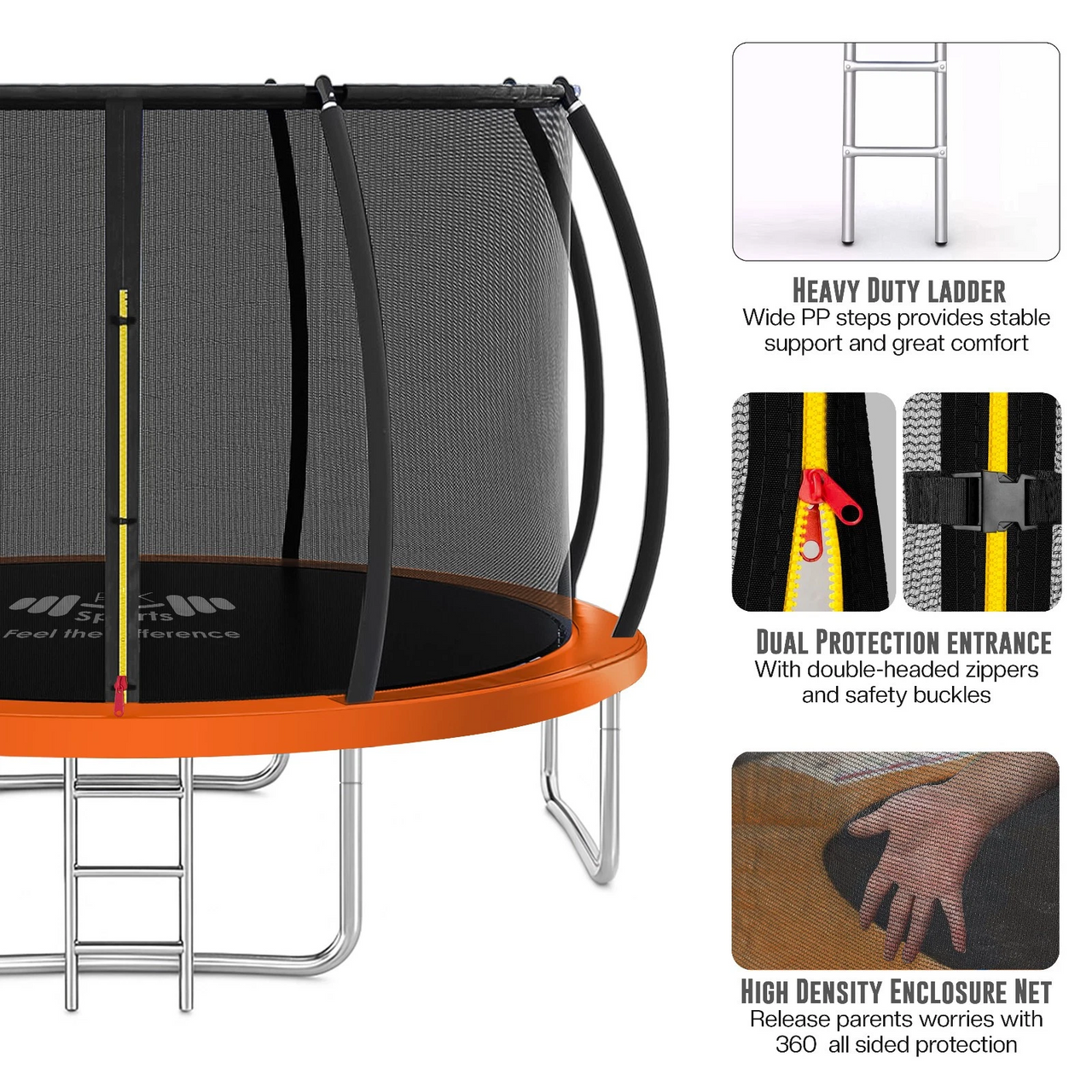 10FT Trampoline Kids Outdoor Trampolines