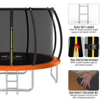 Thumbnail for 10FT Trampoline Kids Outdoor Trampolines