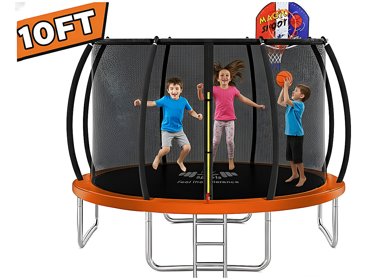 10FT Trampoline Kids Outdoor Trampolines