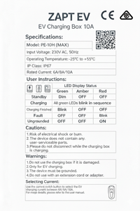 Thumbnail for Zapt Type 1 EV Charger (10A, 2.4kW)