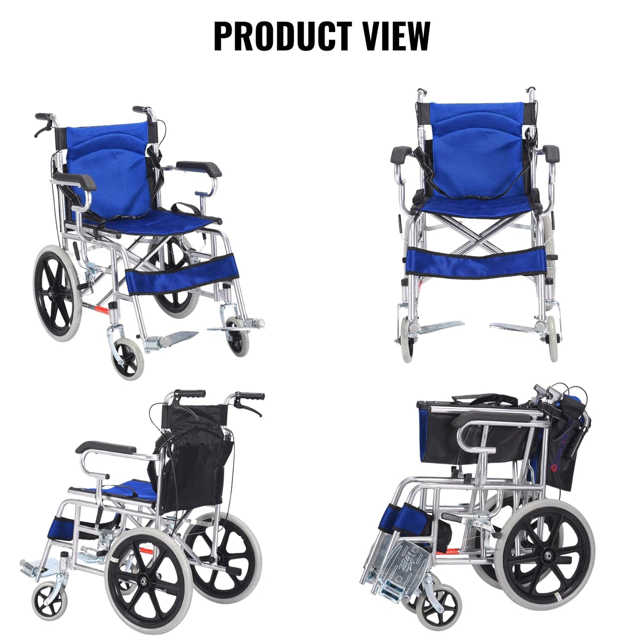 Self propelling folding wheelchair