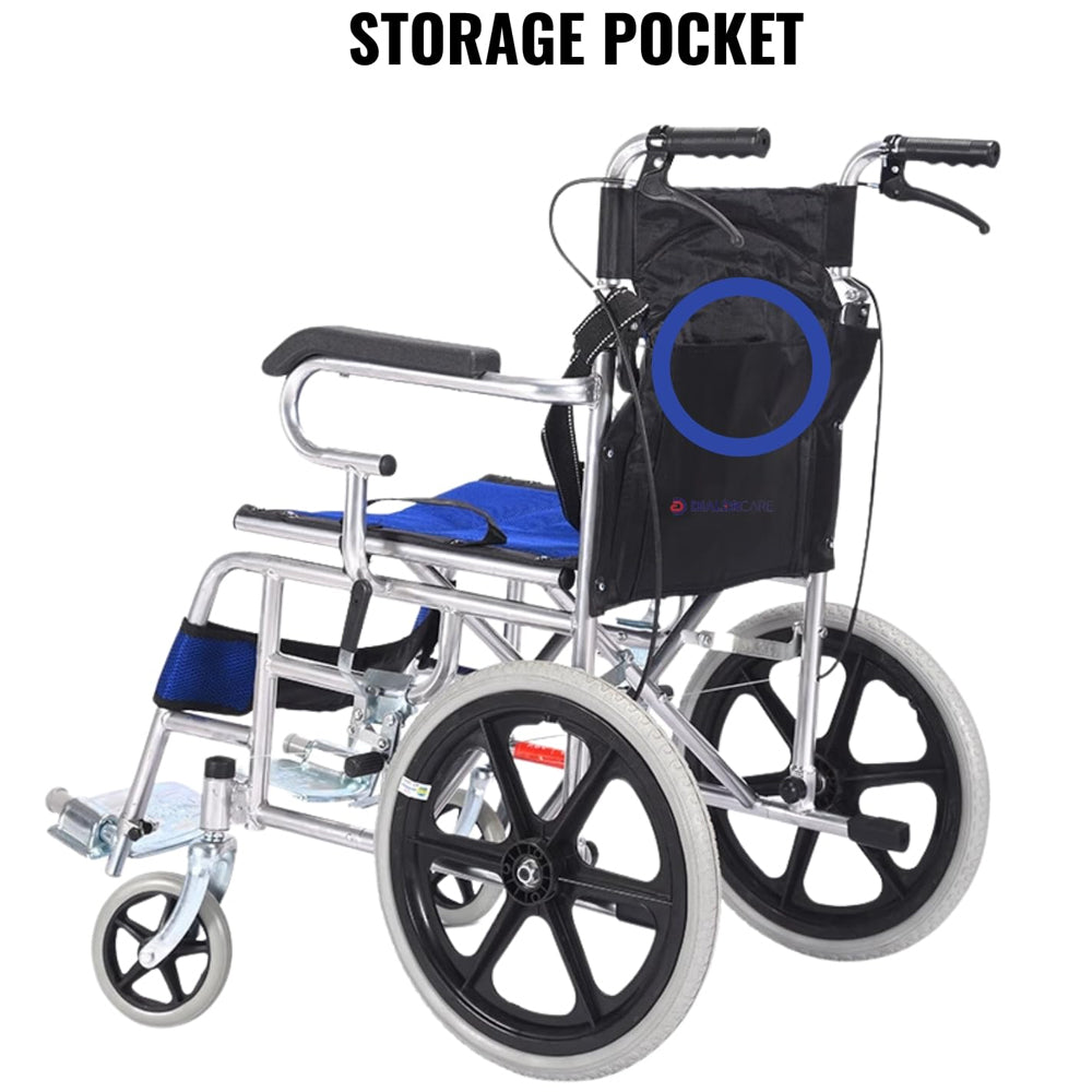 Self propelling folding wheelchair
