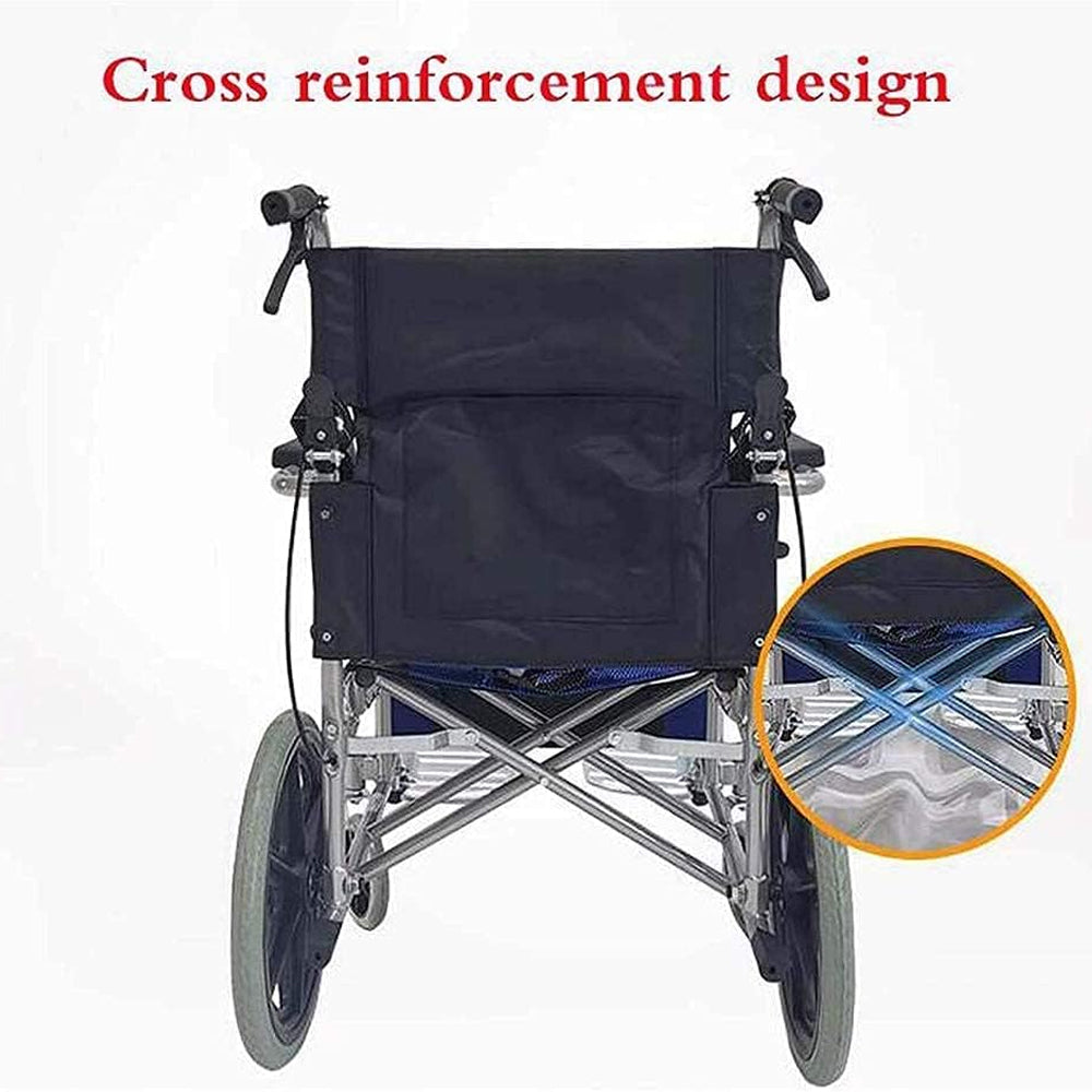 Self propelling folding wheelchair