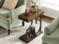 Thumbnail for Side Table C-Shaped End Table for Sofa and Bed