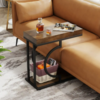 Thumbnail for Side Table C-Shaped End Table for Sofa and Bed