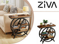 Thumbnail for 3 Tier Side Table with Storage Shelf Narrow End Table