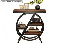 Thumbnail for 3 Tier Side Table with Storage Shelf Narrow End Table