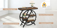 Thumbnail for 3 Tier Side Table with Storage Shelf Narrow End Table