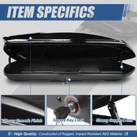 Thumbnail for Premium Quality Roof Racks Box with 420L Capacity Glossy Black