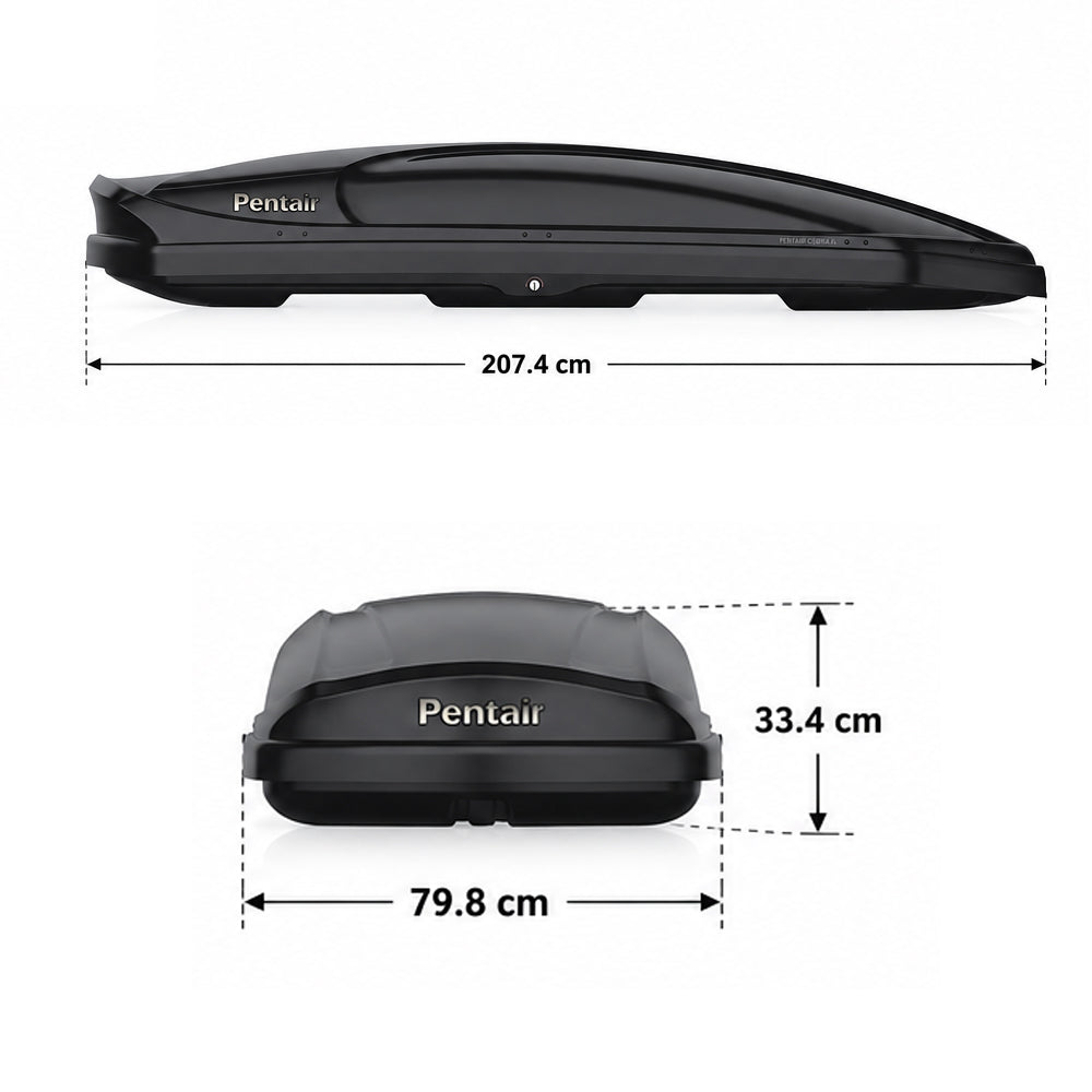 Premium Quality Roof Racks Box with 420L Capacity Glossy Black
