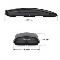 Thumbnail for Premium Quality Roof Racks Box with 420L Capacity Glossy Black