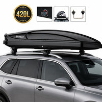 Thumbnail for Car Roof Box with 420L Capacity – Glossy Black