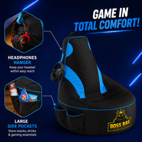 Thumbnail for Gaming Bean Bag Chair with Side Pocket - Child Size