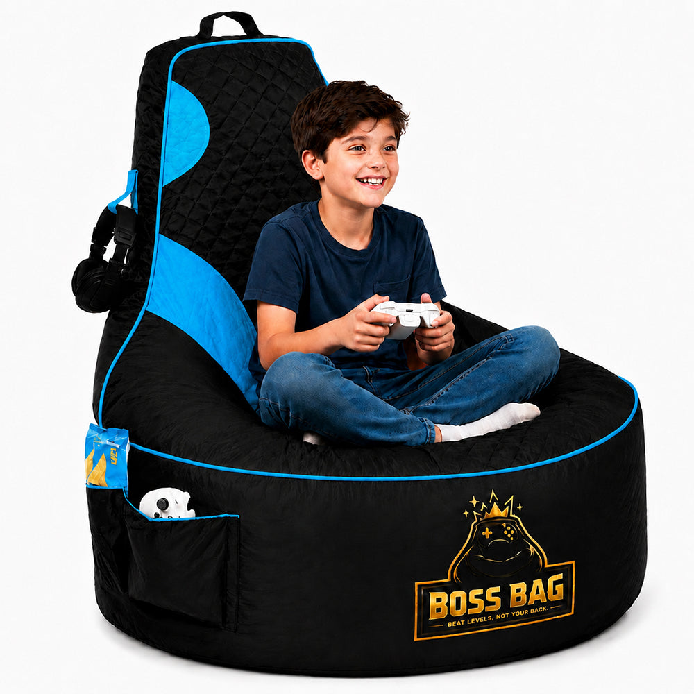 Gaming Bean Bag Chair with Side Pocket - Child Size