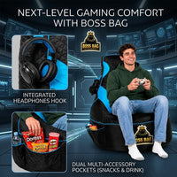 Thumbnail for Gaming Bean Bag Chair with Side Pocket - Adult Size