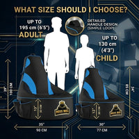 Thumbnail for Gaming Bean Bag Chair with Side Pocket - Adult Size