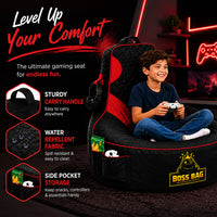 Thumbnail for Gaming Bean Bag Chair with Side Pocket - Child Size