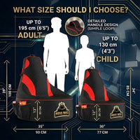 Thumbnail for Gaming Bean Bag Chair with Side Pocket - Adult Size