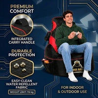Thumbnail for Gaming Bean Bag Chair with Side Pocket - Adult Size
