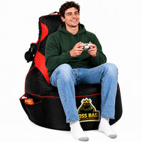 Thumbnail for Gaming Bean Bag Chair with Side Pocket - Adult Size