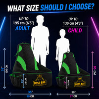 Thumbnail for Gaming Bean Bag Chair with Side Pocket - Child Size