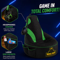 Thumbnail for Gaming Bean Bag Chair with Side Pocket - Child Size