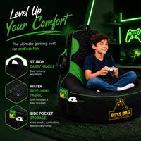 Thumbnail for Gaming Bean Bag Chair with Side Pocket - Child Size