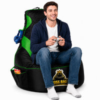 Thumbnail for Gaming Bean Bag Chair with Side Pocket - Adult Size