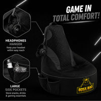Thumbnail for Gaming Bean Bag Chair with Side Pocket - Child Size
