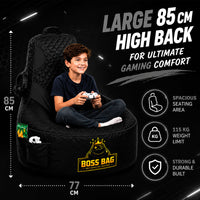 Thumbnail for Gaming Bean Bag Chair with Side Pocket - Child Size