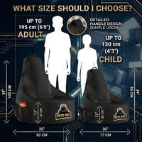 Thumbnail for Gaming Bean Bag Chair with Side Pocket - Adult Size