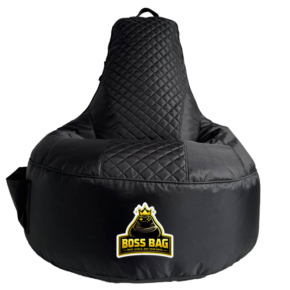 Gaming Bean Bag Chair with Side Pocket - Adult Size