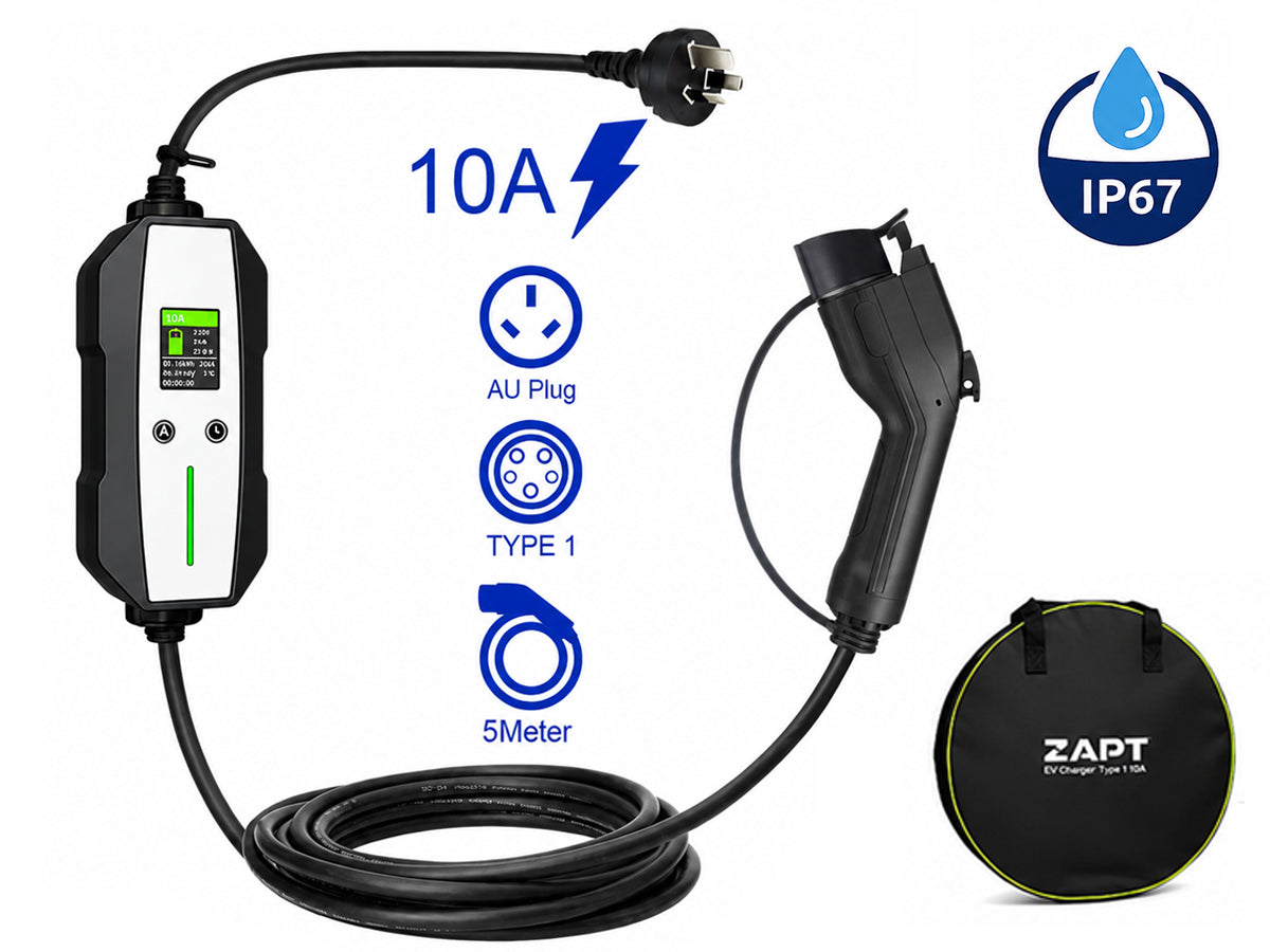 Zapt Type 1 EV Charger (10A, 2.4kW)