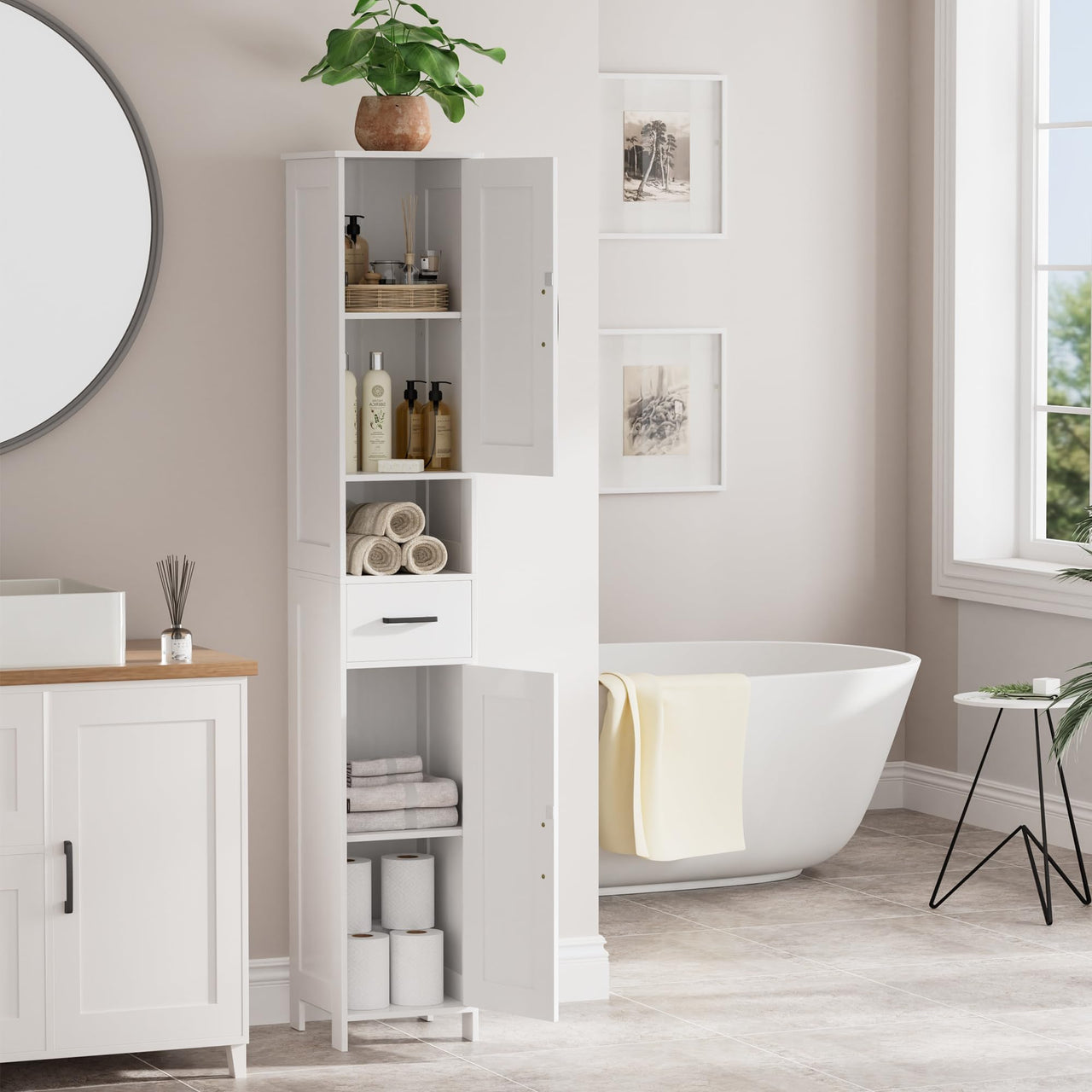 Ziva Bathroom Storage Cabinet