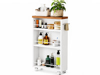 Thumbnail for Kitchen Bathroom Storage Trolley Cart Foldable