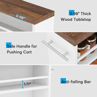 Thumbnail for Kitchen Bathroom Storage Trolley Cart Foldable
