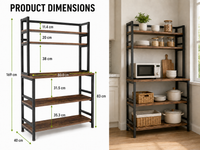 Thumbnail for Ziva Kitchen Storage Baker's Rack - 5 Tier