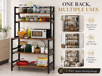 Thumbnail for Ziva Kitchen Storage Baker's Rack - 5 Tier