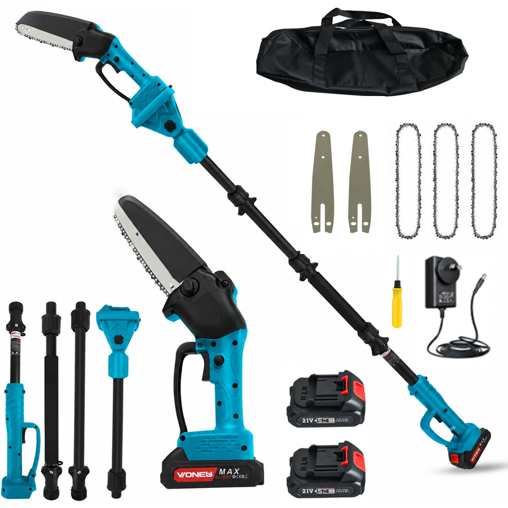 Mini Chainsaw Cordless Power ChainSaws with Extension Pole