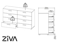 Thumbnail for Ziva 8-Drawer Lowboy