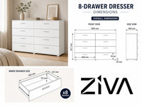 Thumbnail for Ziva 8-Drawer Lowboy