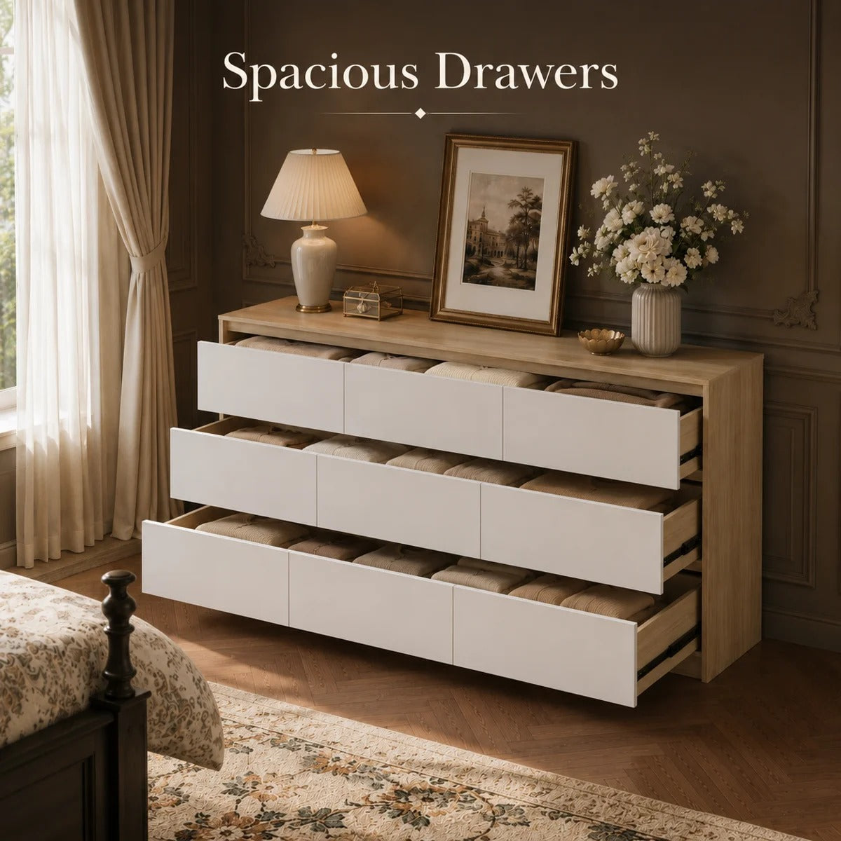 Ziva Tallboy Chest 9 Drawer Chest Tallboy