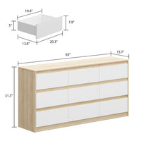 Thumbnail for Ziva Tallboy Chest 9 Drawer Chest Tallboy